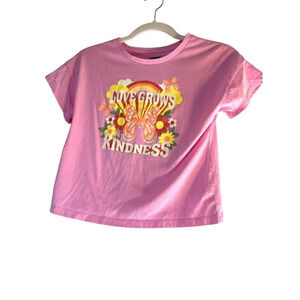 365 Girls Graphic Tee Pink Multi Size 10
